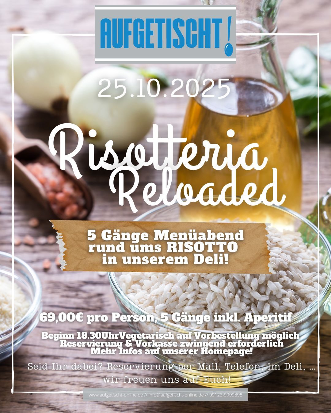 25.10. & 15.11.2025 ° RISOTTERIA
