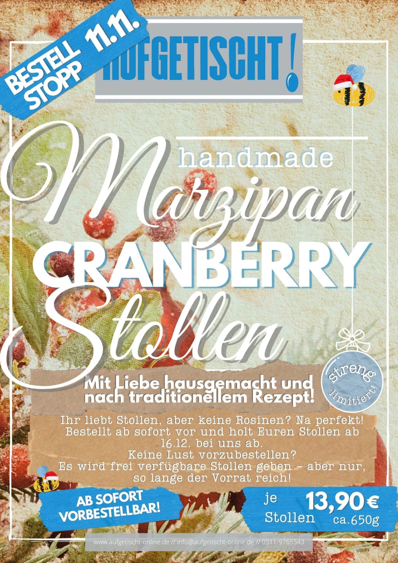 ab 16.12.2026 ° Stollen