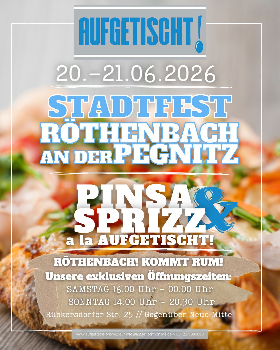 20.&21.06.2026 ° Stadtfest Röthenbach